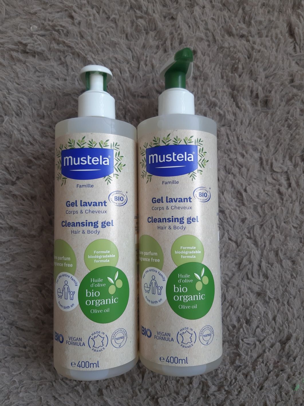 Mustela BIO żel do mycia 2x400ml