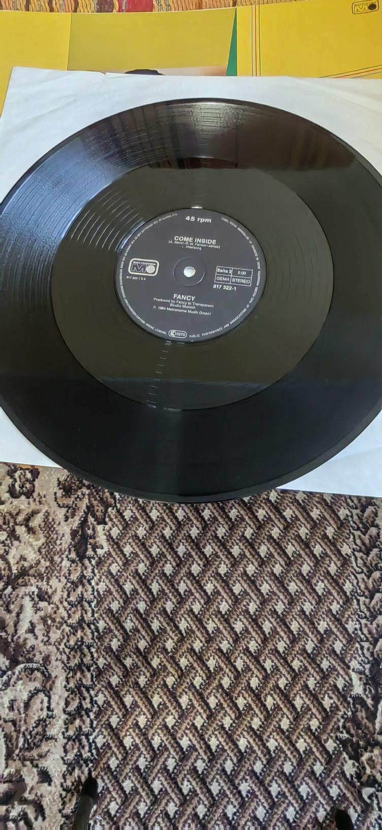 Fancy-Slice Me Nice/Come Inside, 12"Maxi singiel winylowy