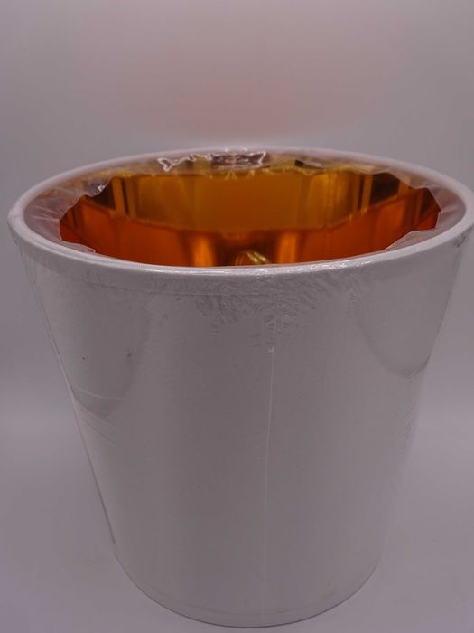 Światło Stołowe Biały Wystrój Mały Abażur Baryłkowy Tkanina Lniana