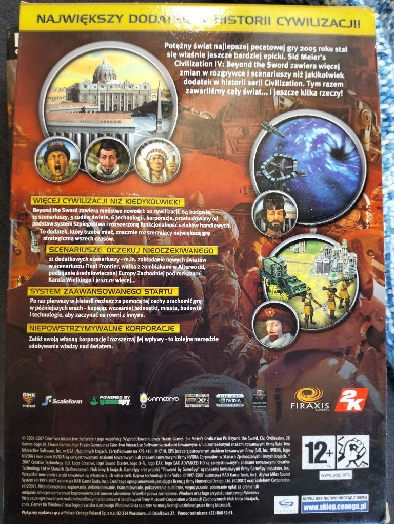 Gra Civilization IV beyond the sword dodatek