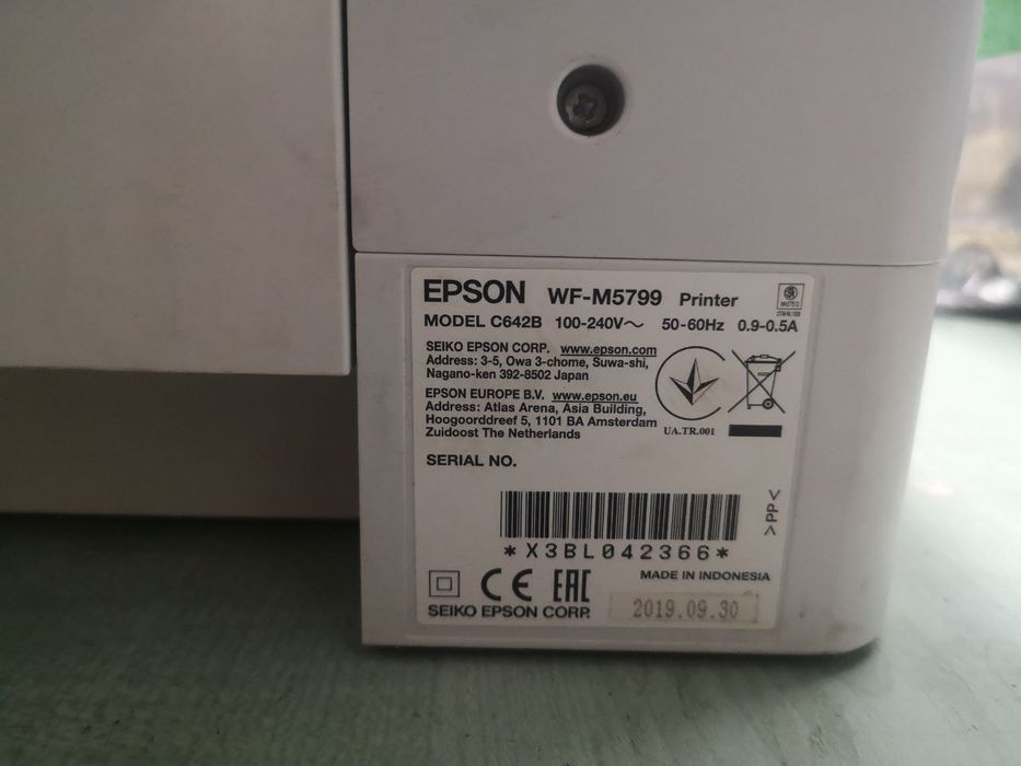 БФП, Epson WorkForce Pro WF-M5799, WiFi,принтер струйний без катреджу