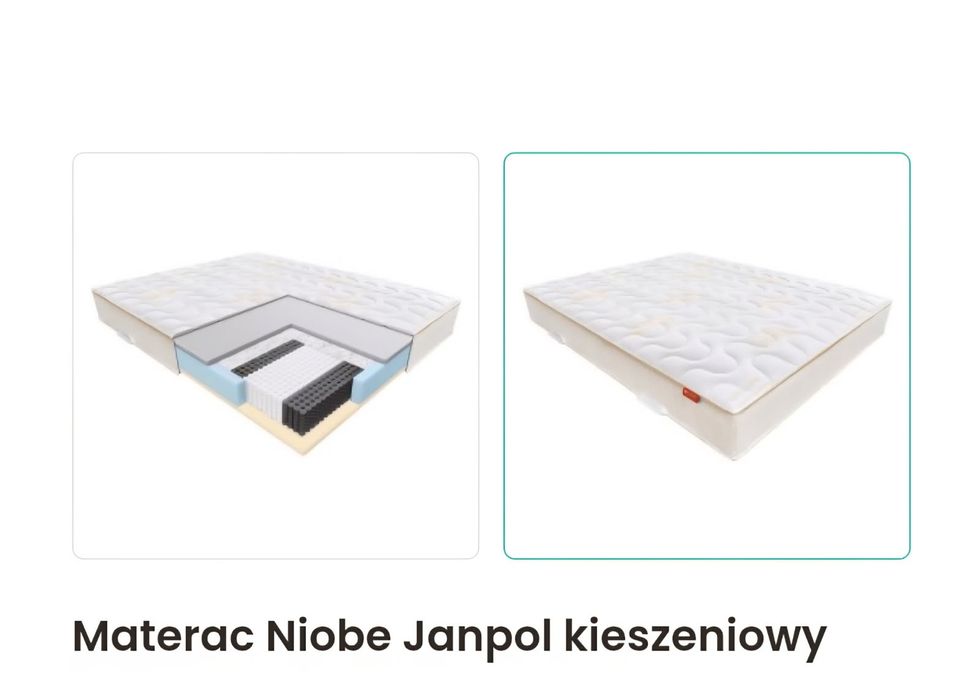 Materac Janpol Niobe kieszeniowy 140x200