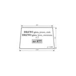 Szyba drzwi górna Massey Ferguson 560 , 565 , 575 , 590, 592 ACX230i