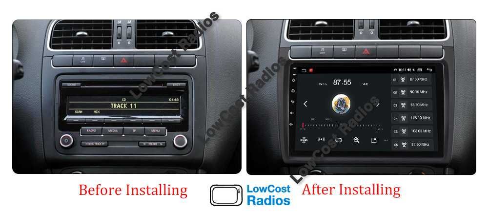 Rádio 2DIN • Volkswagen VW POLO (2014 a 2017) • Android • GPS