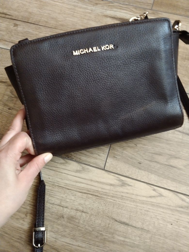 Torebka listonoszka Michael Kors brąz