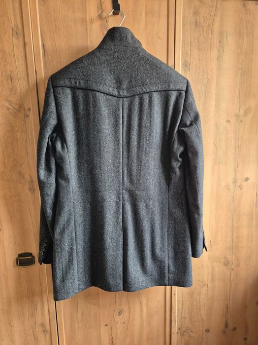 Płaszcz krótki, męski, ciemnoszary firmy LAVARD - NOWY