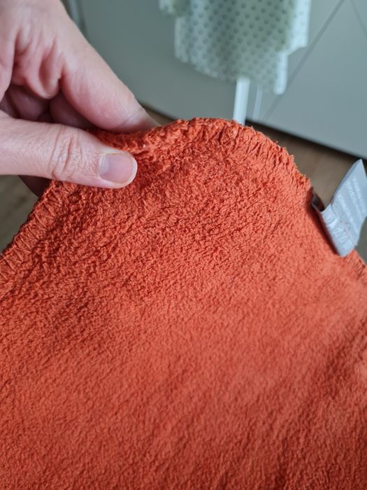 Koc, rudy, pomarańczowy, ceglasty 100x150cm