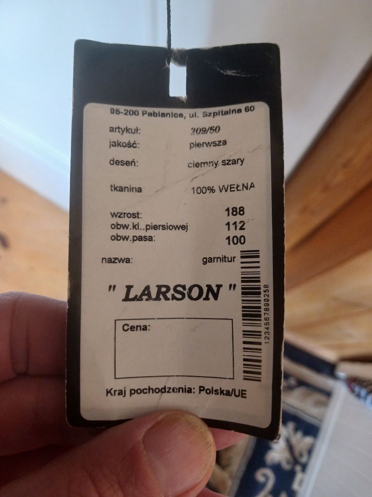 Garnitur męski nowy