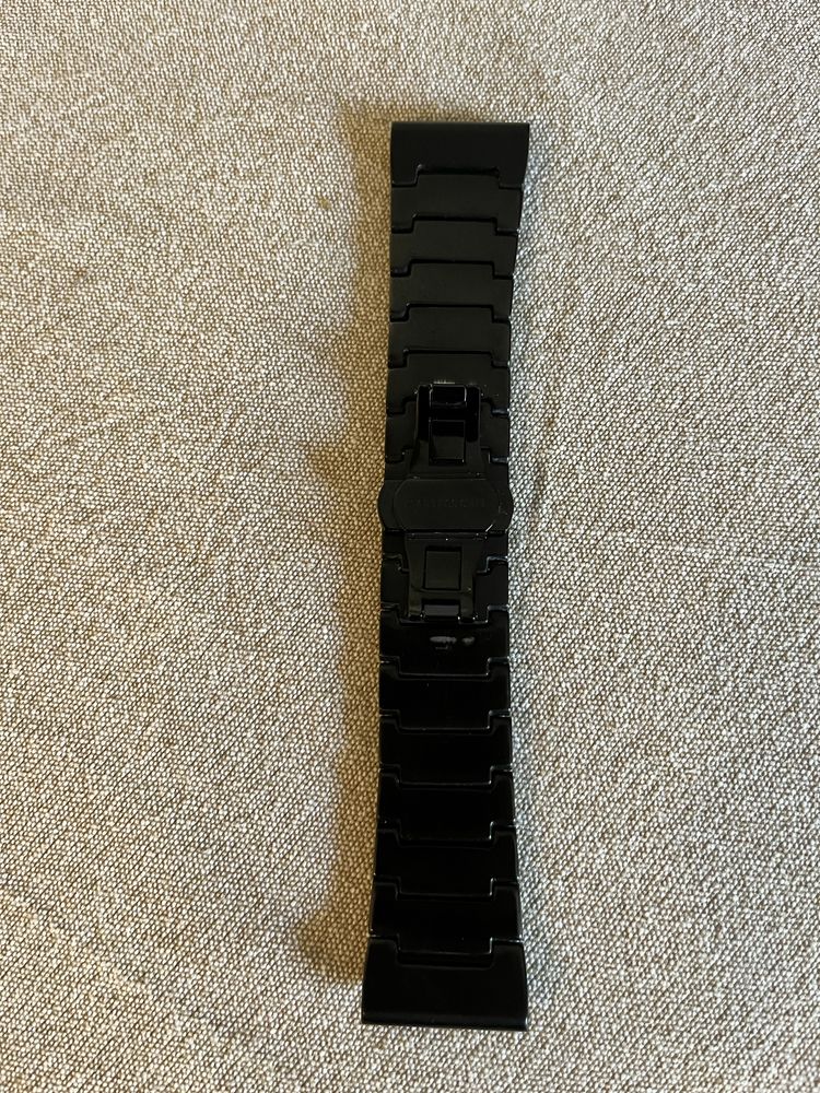 Bracelete  metal preta original Garmin fenix 3/4/5