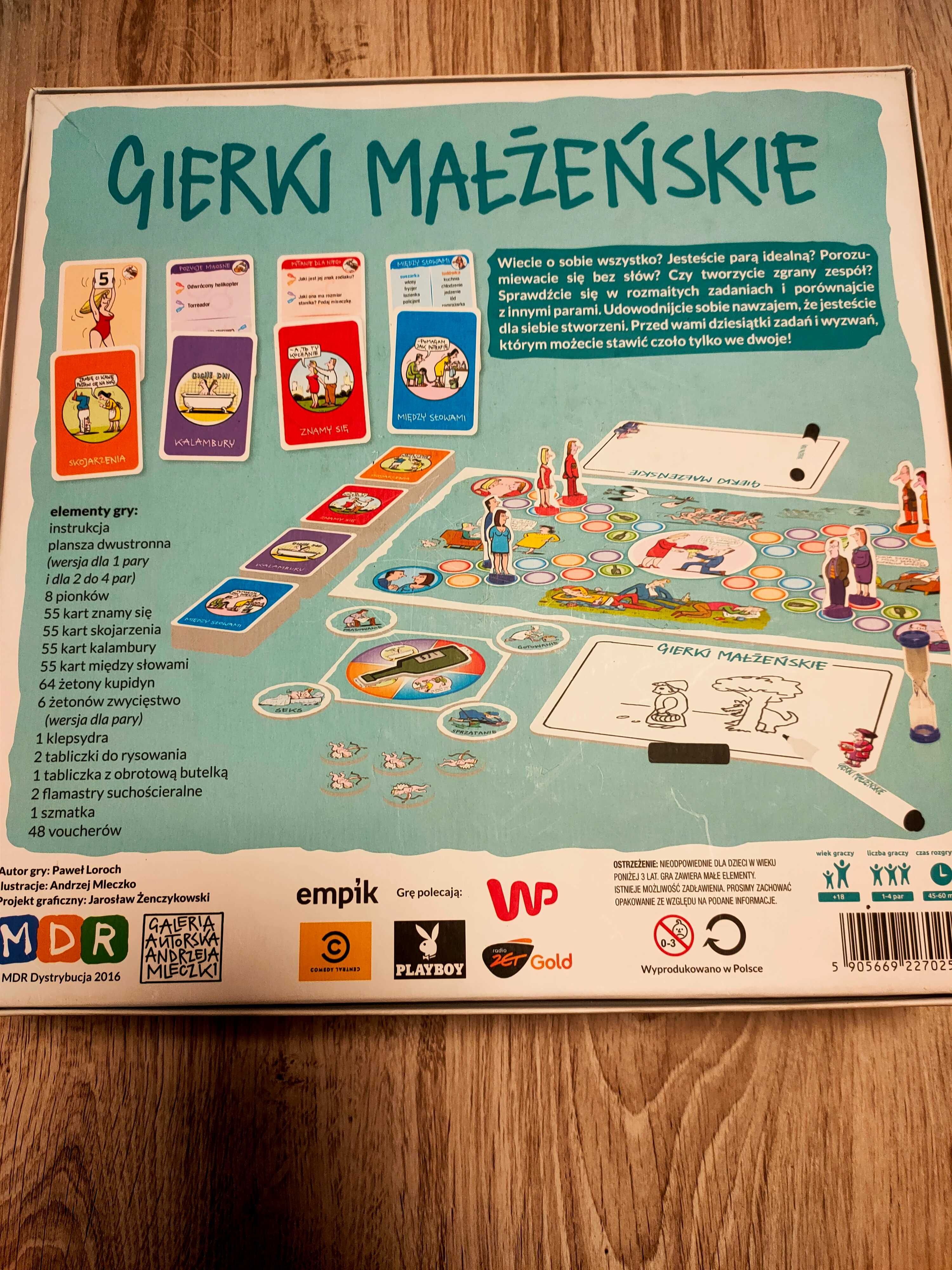 Gra planszowa Gierki Małżeńskie