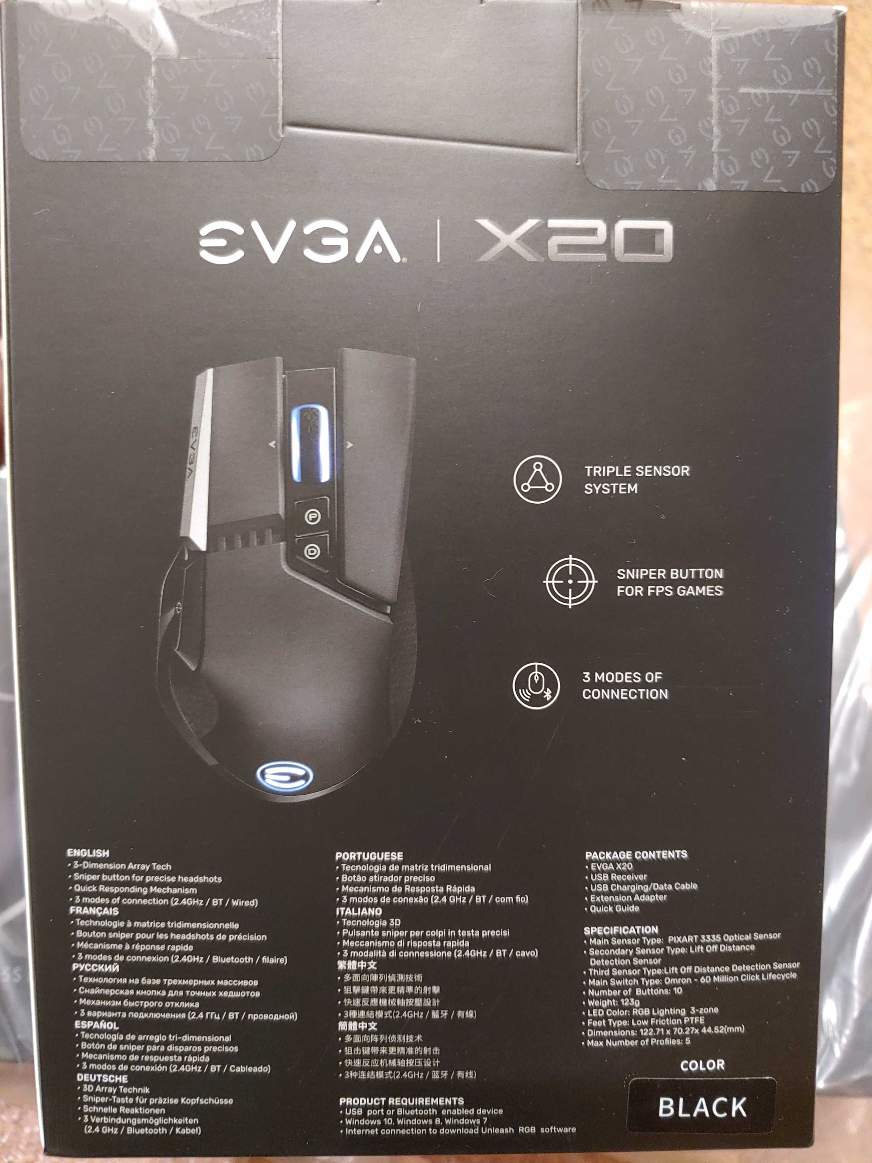 Игровая мышка EVGA X20 Wireless