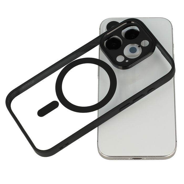 Acrylic Color Magsafe Case Do Iphone 15 Plus Czarny