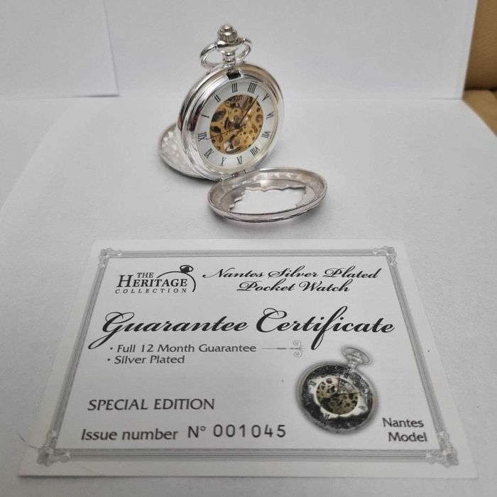 Zegarek kieszonkowy, posrebrzany a la Peaky Blinders