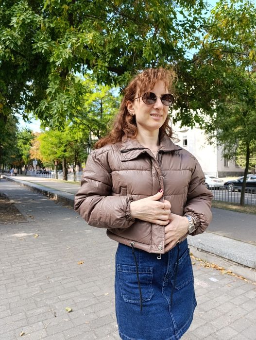 Куртка еко-шкіра , капучіно