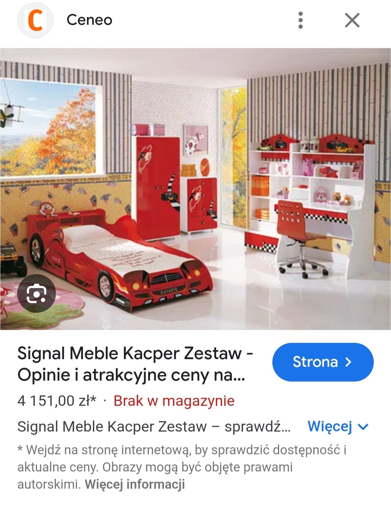 Meble dziecięce chłopiec biurko szafa FORMUŁA 1