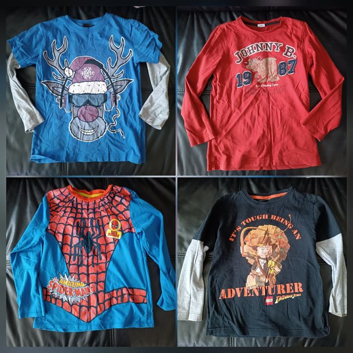 Cena za 4szt! Bluzki Bluzka r.116-122