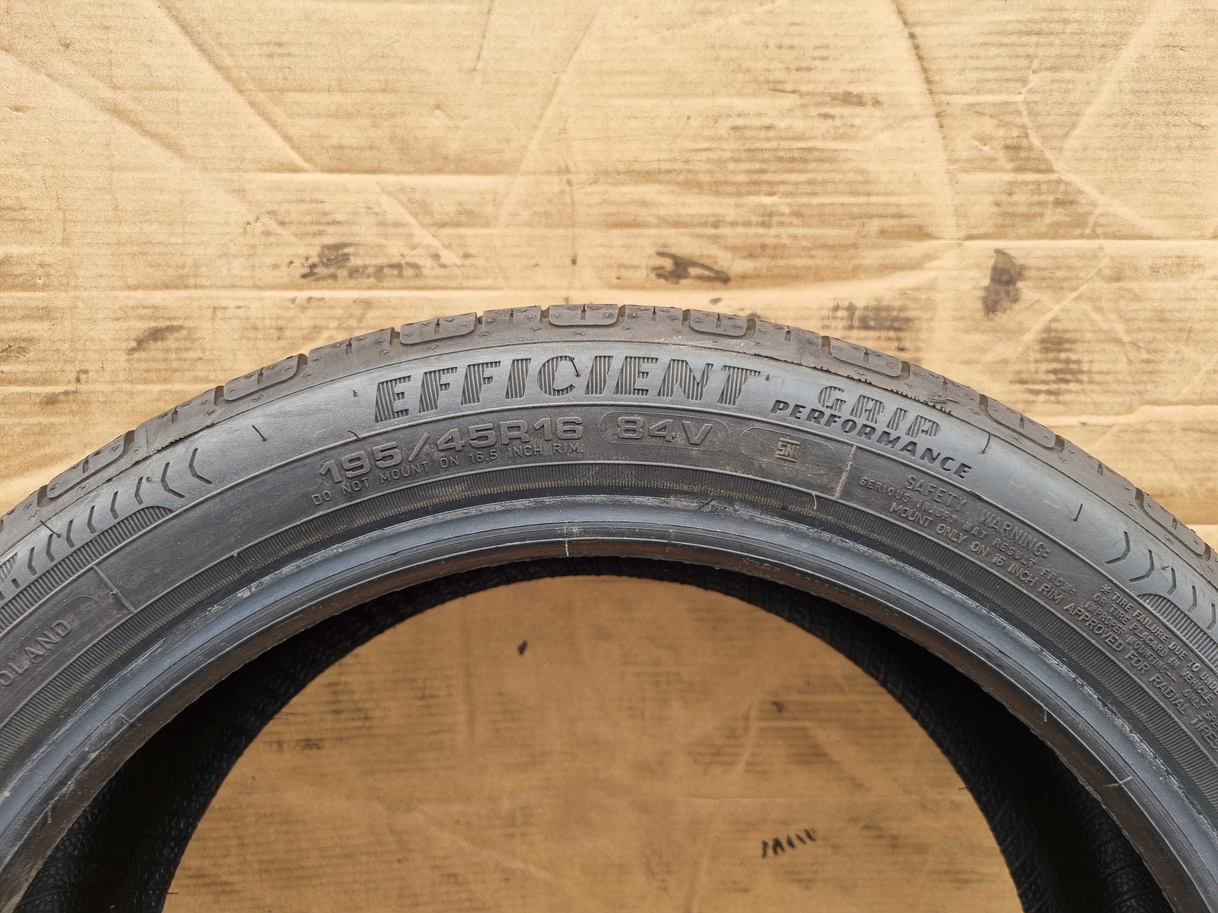 Opony Letnie 195/45/16 84V GoodYear Efficient Grip z 2021 Roku