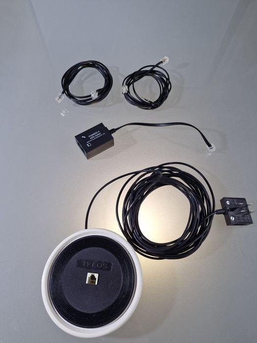 Zestaw Telos Zwijany Przedłużacz 5 m ADSL Rozdzielacz +2 Kable tel. 2m