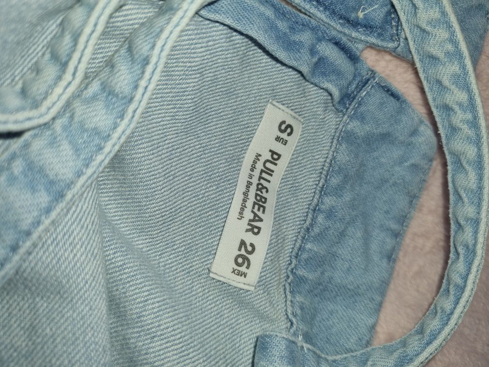 Sukienka jeansowa Pull&Bear S klein guess modna lato
