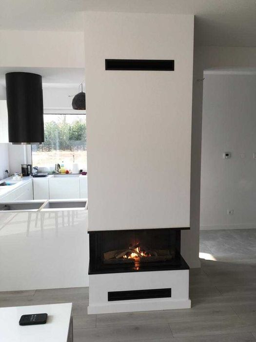 kominek na gaz ziemny leo 70 promocja 9900zł kompleksowy montaż KRATKI