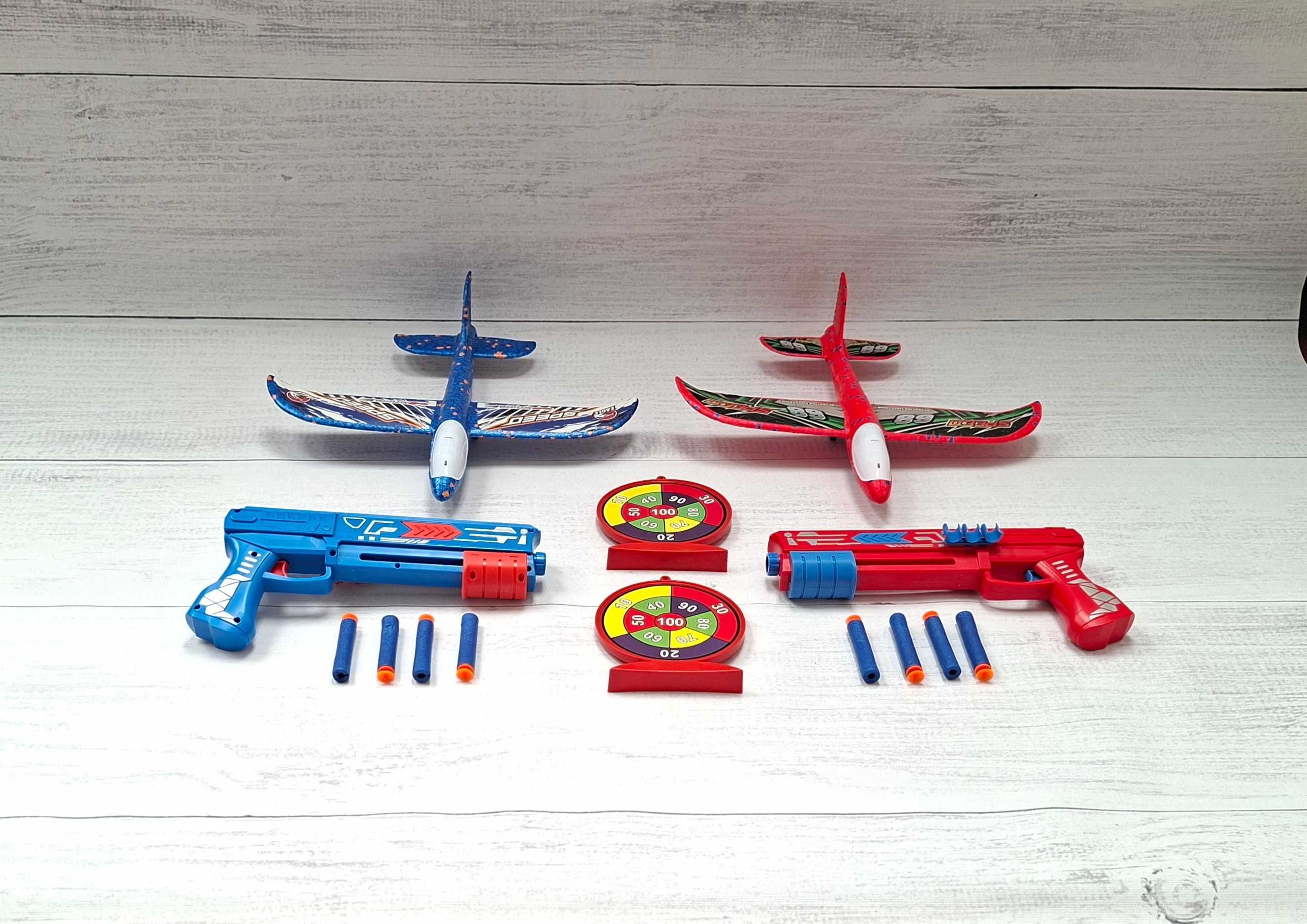 Zabawka samolot katapulta Pistolet wyrzutnia pistolet dla dzieci 2 szt