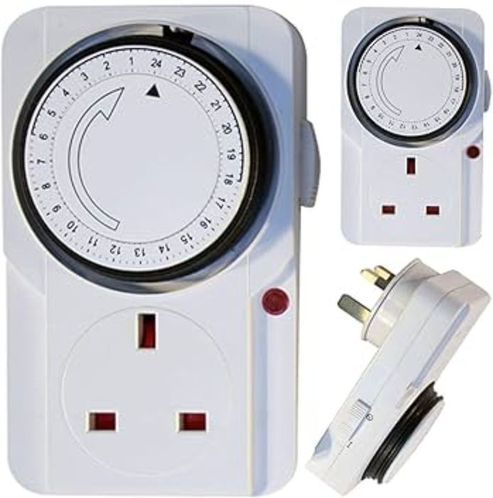 3X Timer Wyłącznik Włącznik Czasowy Programator Wtyk UK Zestaw 3 szt