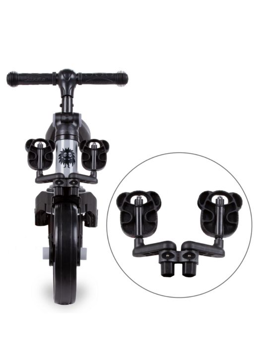 Триколісний дитячий велосипед-велобіг 3 в 1 Kidwell Pico gray