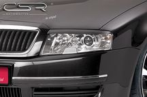 Реснички на фары Skoda Superb накладки на фары Шкода Суперб