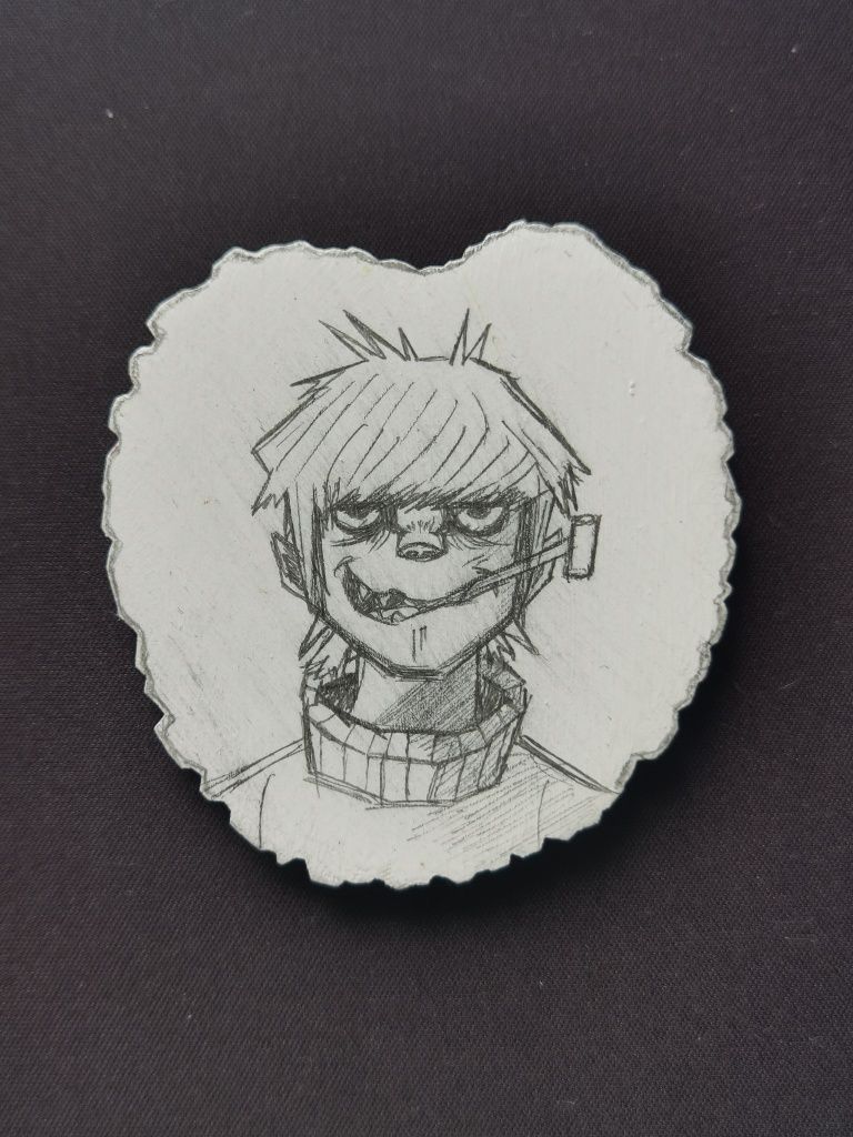 Gorillaz Handmade Ręcznie Robiony Rysunek