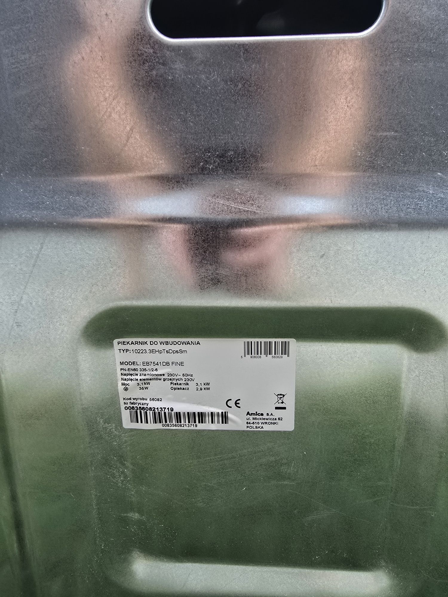 Piekarnik AMICA model EB7541DB FINE