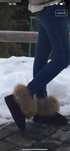 Buty emu z naturalnym futerkiem