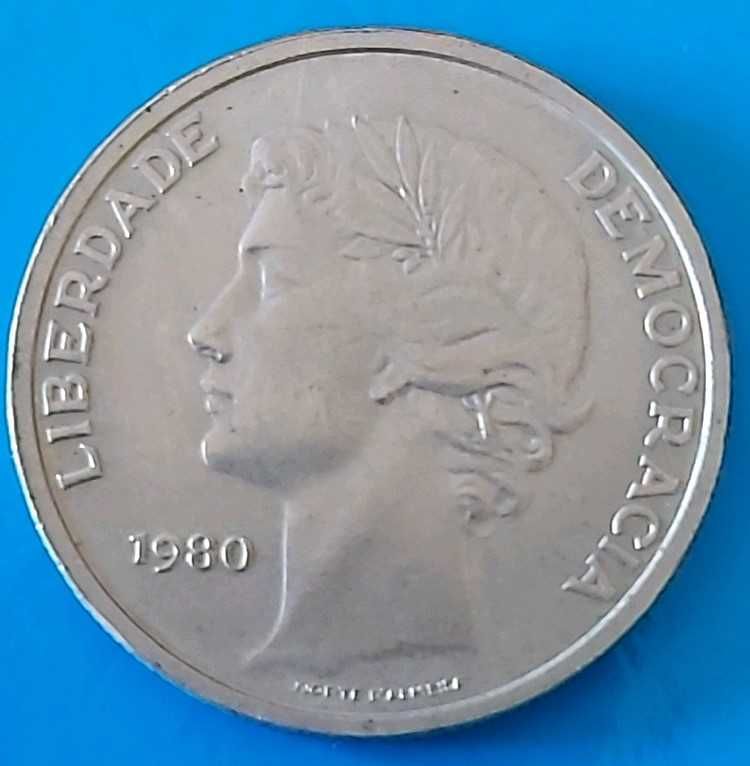 25$00 de 1980 Republica Portuguesa, Liberdade  Democracia