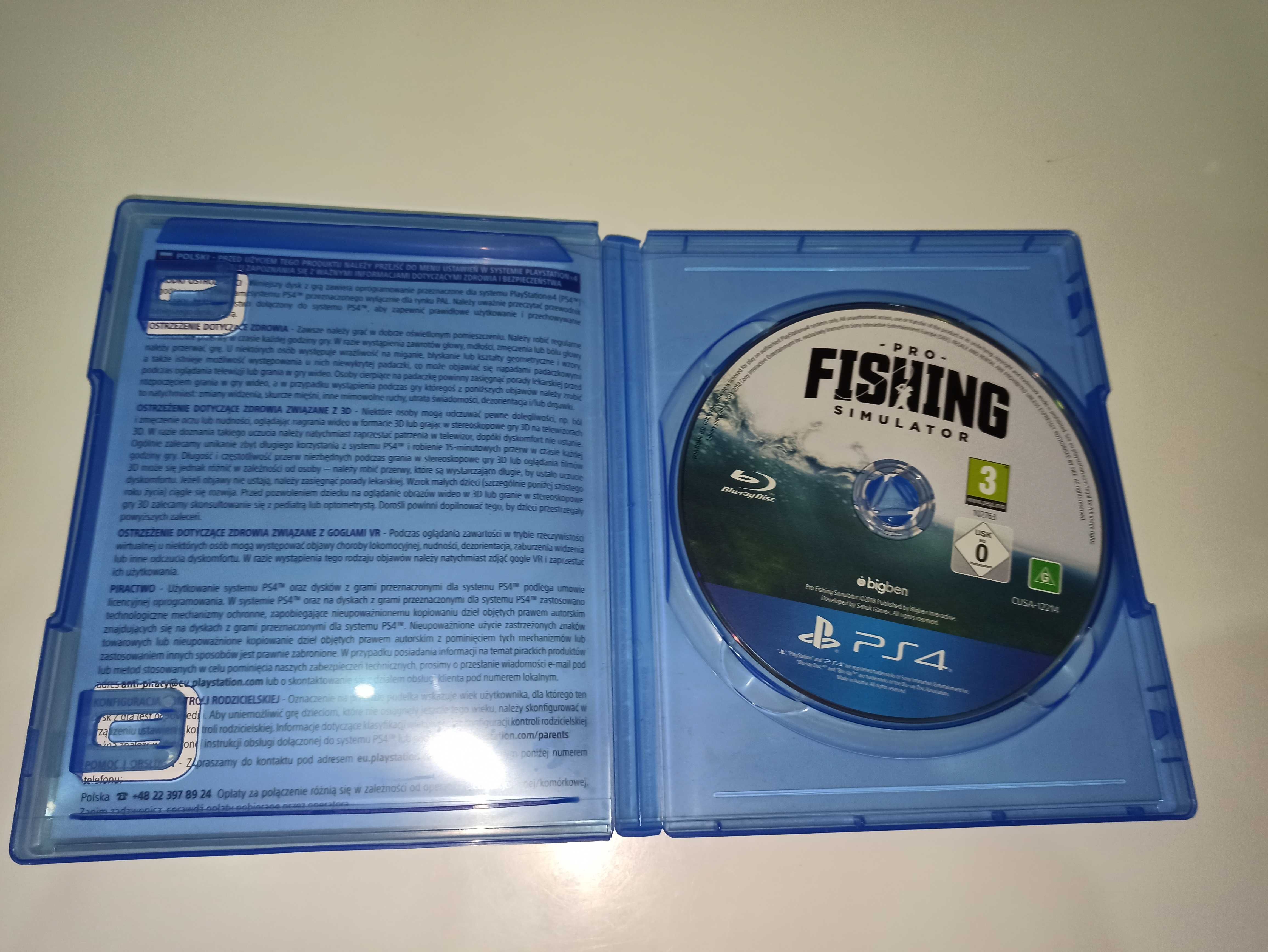 ps4 WĘDKARSTWO Łowienie Ryb PRO FISHING SIMULATOR po polsku unikat v1