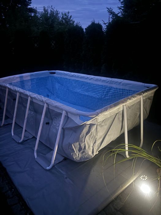 Basen duży szary stelażowy Intel 3m 300/175/80