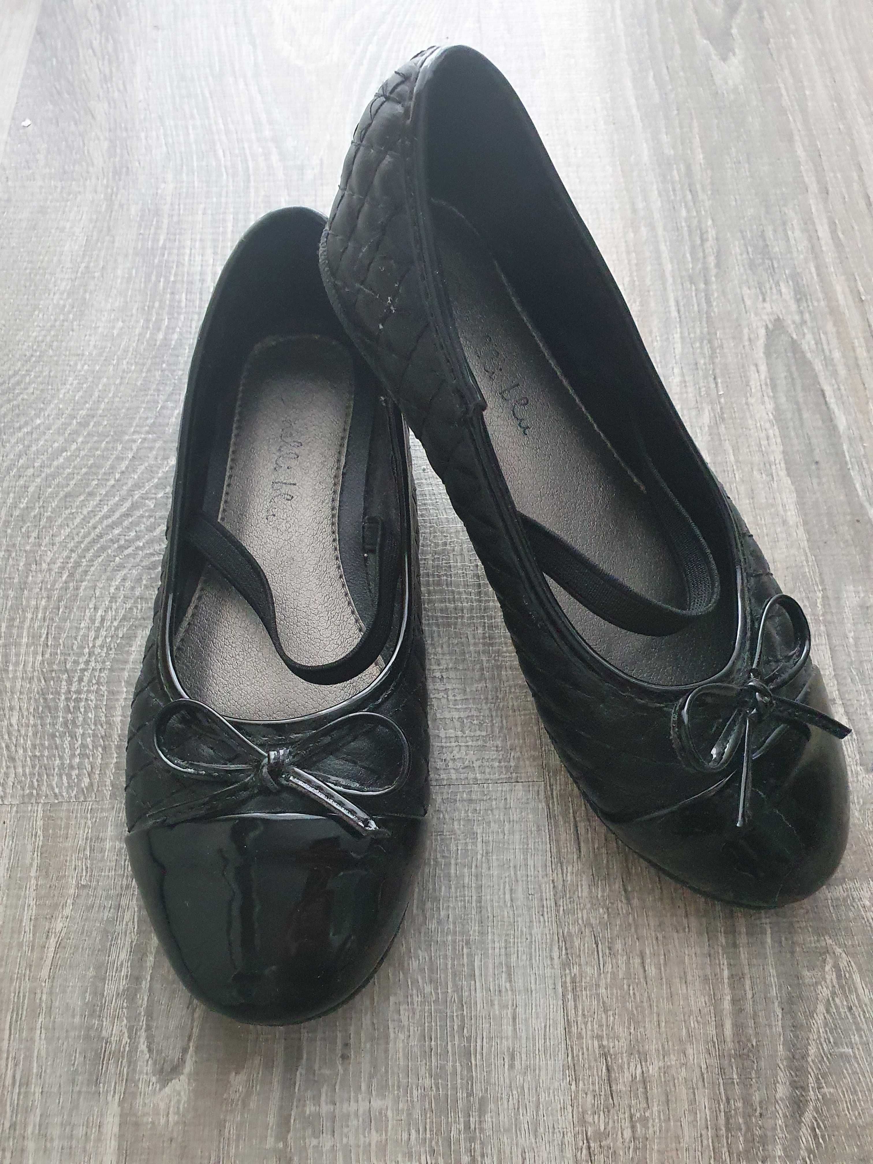 balerinki / baleriny  eleganckie czarne buty r. 32