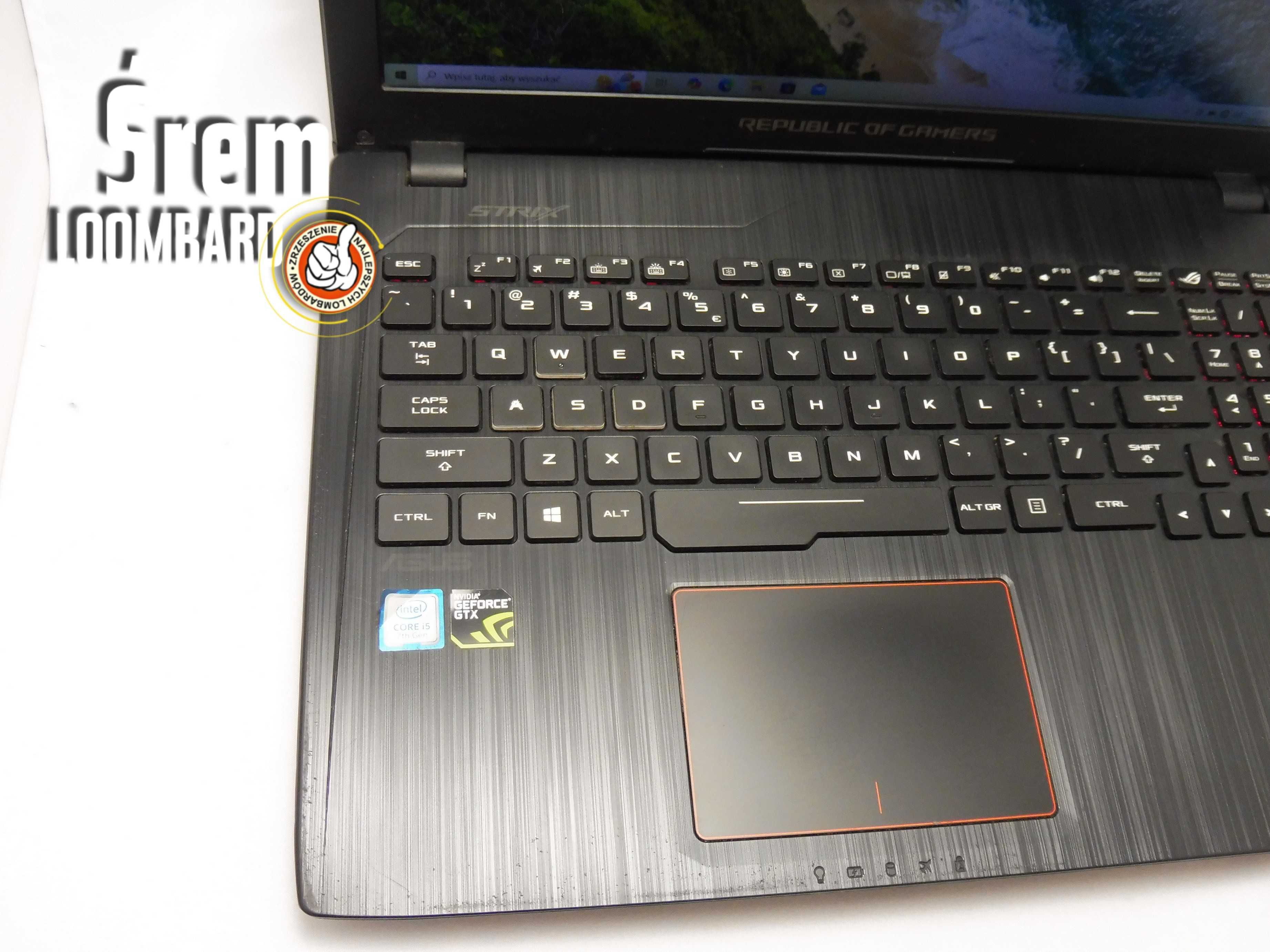 Asus Rog Strix GL553V, Intel i5-7gen, 16gb/1tb hdd/1tb ssd, gtx 1050