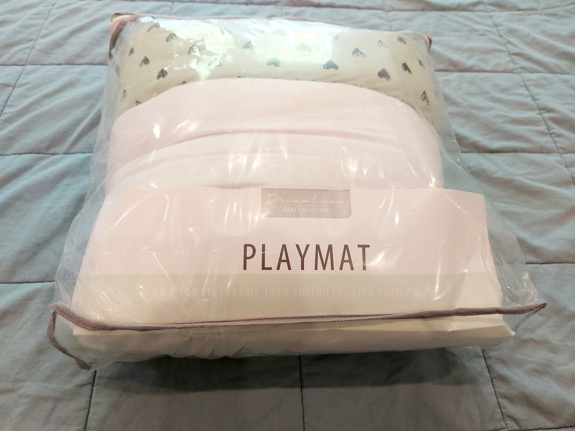 Playmat mata dla dziecka kojec poduszka kołderką miękka 80 x 100