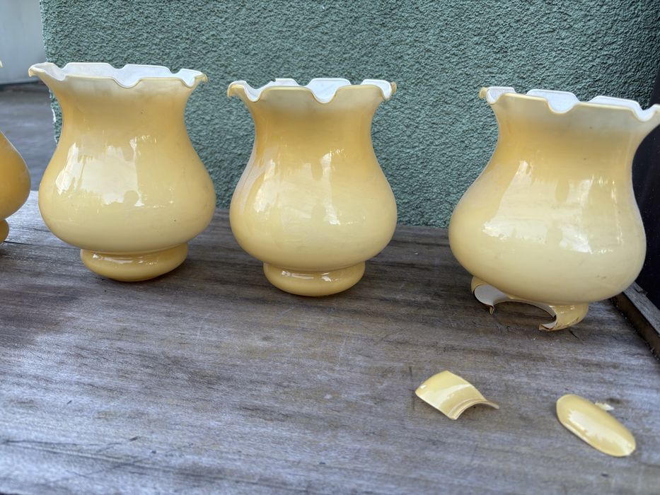 Stare klosze do zyrandola z okresu prl