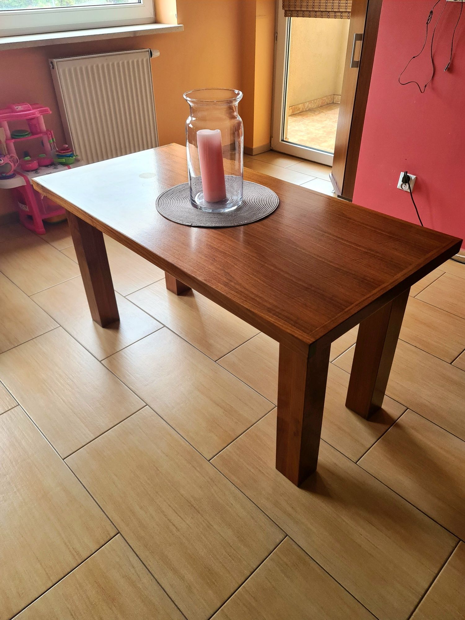 Stół stolik ława z drewna z orzecha orzech kanadyjski drewno brązowy