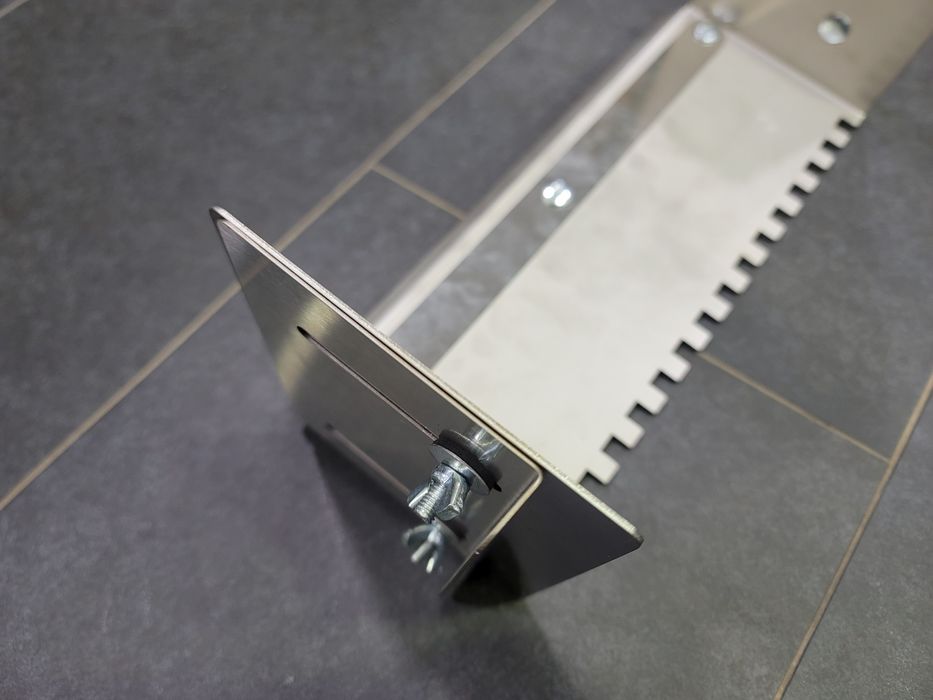 Гребенка С Нержавейки Для плитки для клея На 600мм 10 Зуб  Роздвижная