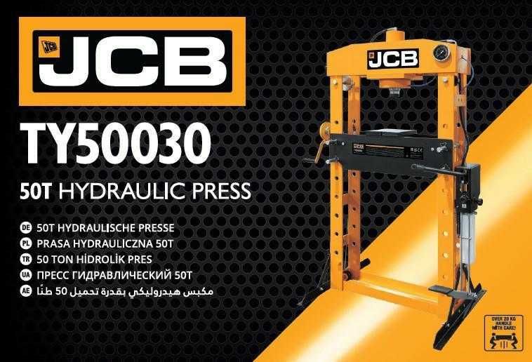 PRASA 50T hydrauliczna JCB (napęd ręczny/nożny) przesuwny siłownik