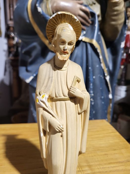 Stara figurka Święty Józef Cieśla