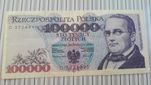 Banknot 100 tysięcy złotych 1993  PRL