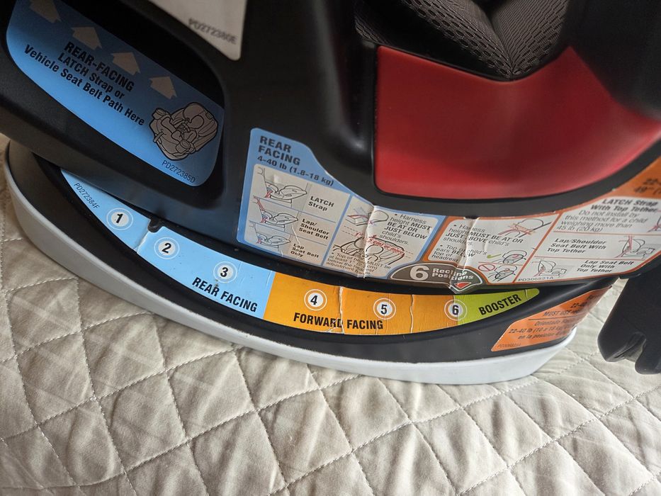 Cadeira auto Graco com assento 4Ever DLX 4-em-1