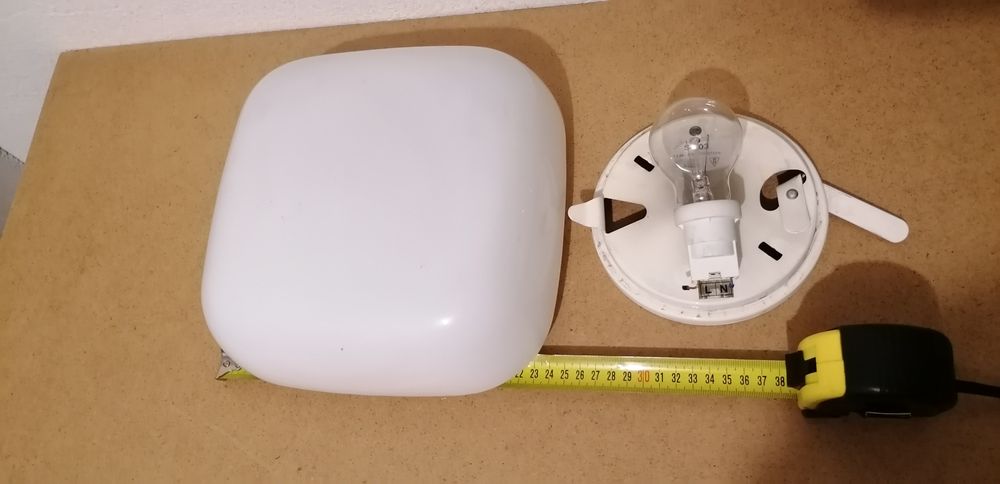 Lampa szklana 3 szt. oprawa lampy E27 na ścianę sufit klatka schodowa