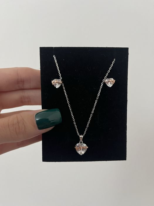 Komplet srebrnej bizuterii 925