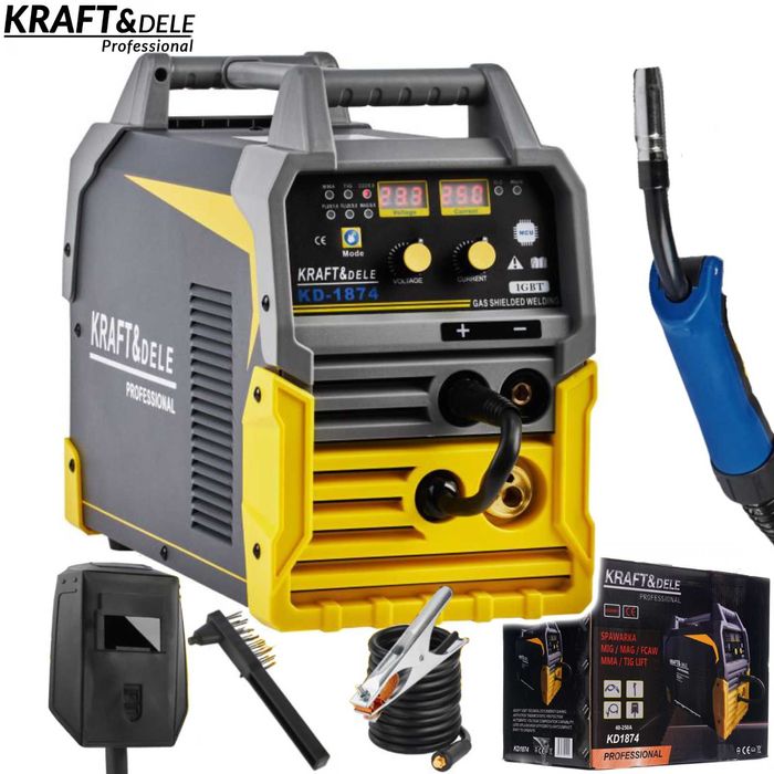 KRAFT&DELE Spawarka Inwerterowa Migomat Mig / Mag Mma Fcaw 250a KD1874