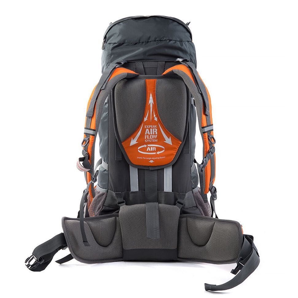 Трекінговий рюкзак (туристичний, похідний) Naturehike Orange&Grey