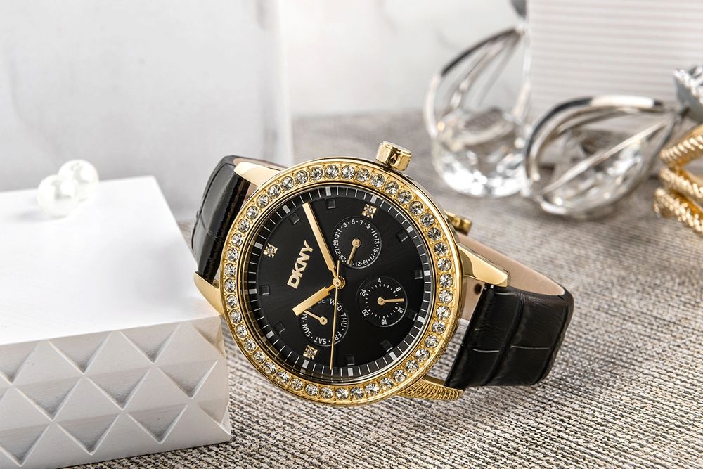 zegarek damski dkny parsons multi glitz dk1l055l0025 + box