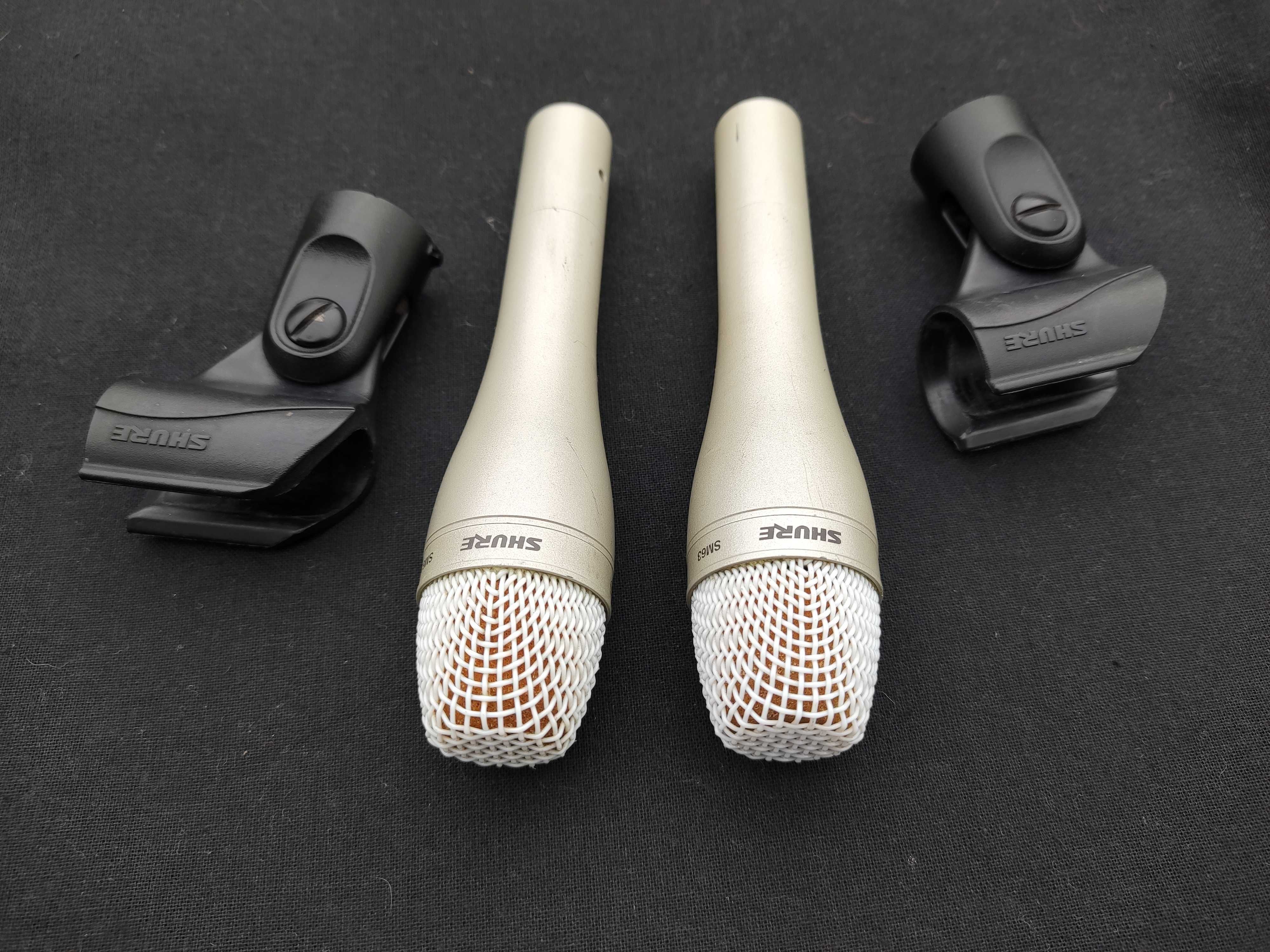 2 Microfones Shure SM63